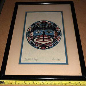 'MOON'  PRINT BY ARTIST STAN HUNT